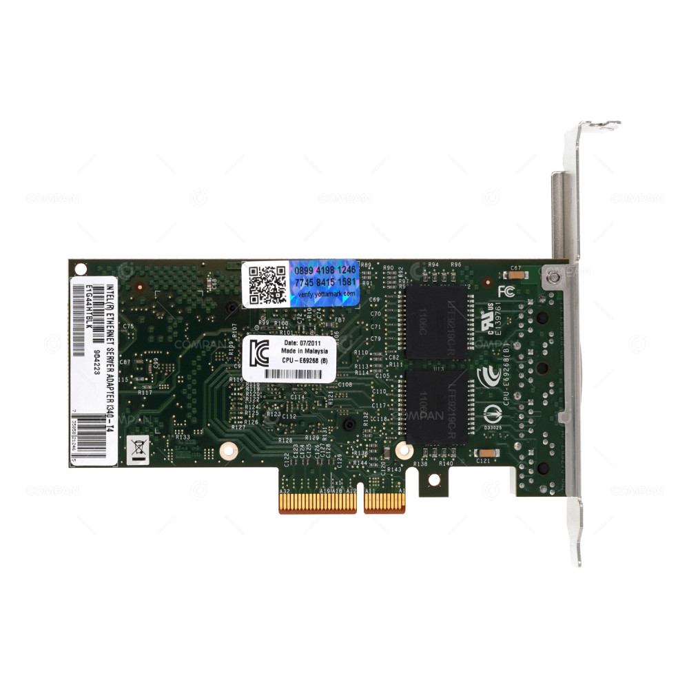 I340-T4 INTEL I340-T4 QUAD PORT GIGABIT ETHERNET ADAPTER E1G44HTBLK, E84075-003